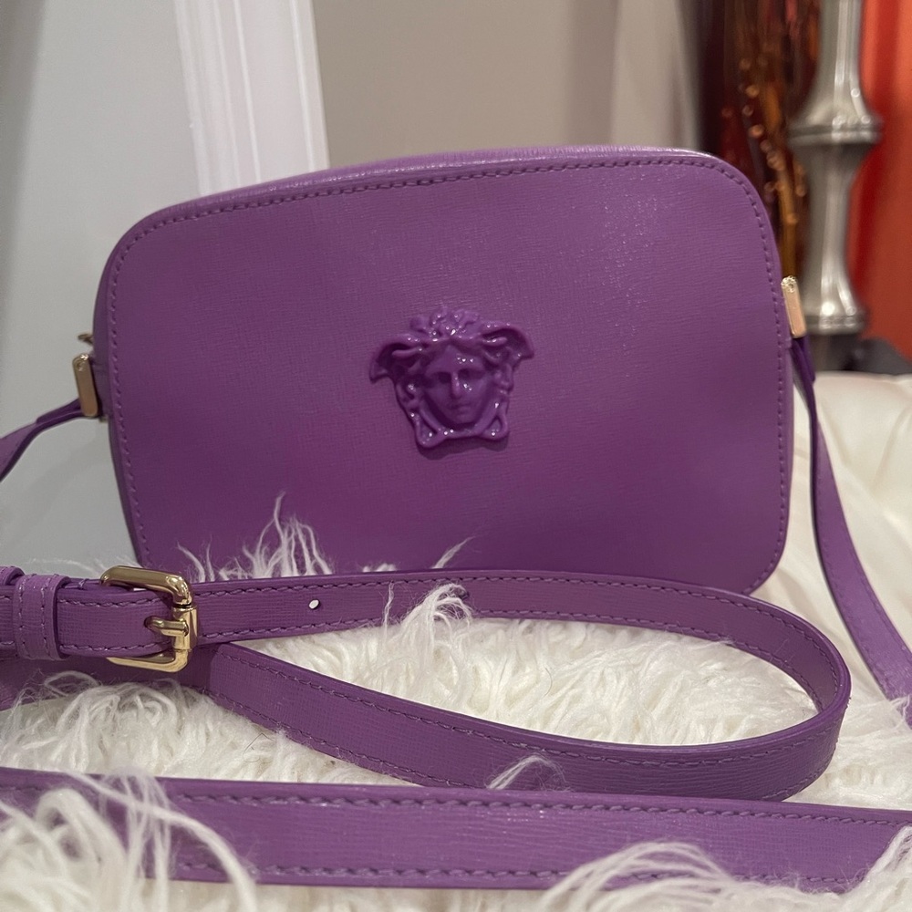 Versace palazzo crossbody bag lilac purple